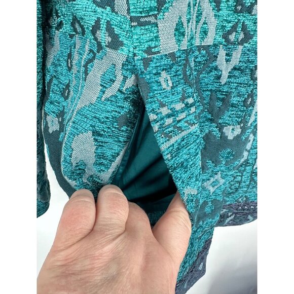 SUSAN GRAVER Artisan Embellished Snap Close Tapestry Jacket Size 6 - Picture 5 of 11